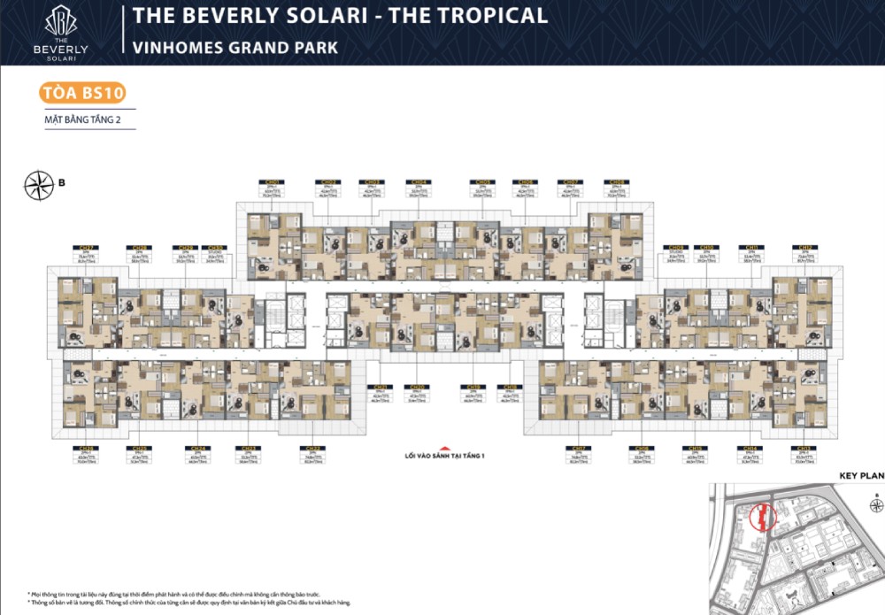 layout tòa bs10 tầng 2