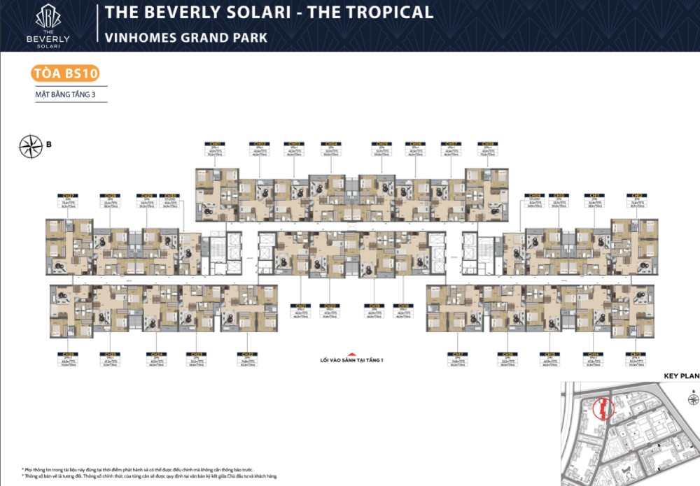 layout tòa bs10 tầng 3