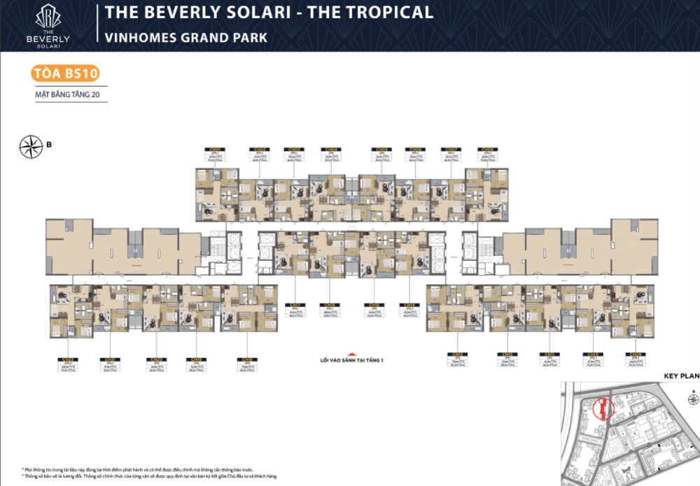 layout tòa bs10 tầng 20