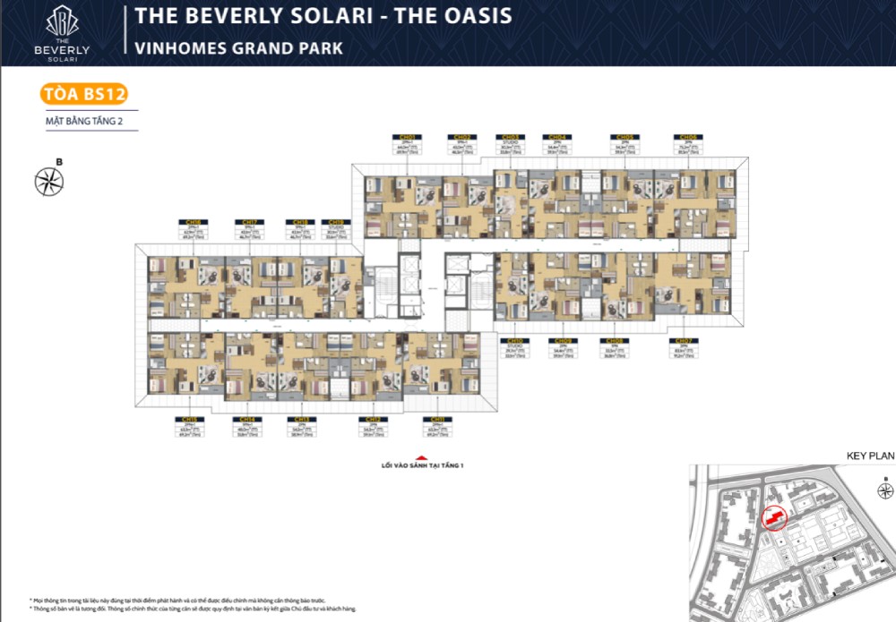 layout tòa bs12 tầng 2