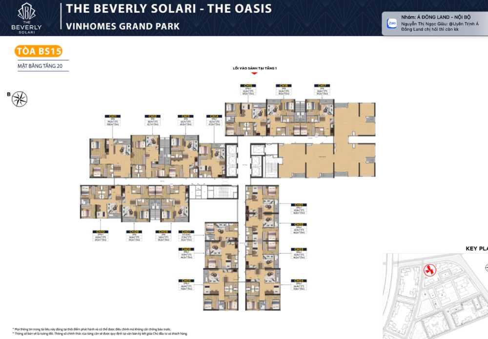 layout tòa bs15 tầng 20