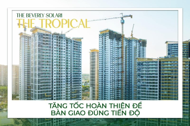 Tiến độ the beverly solari phân khu Tropical