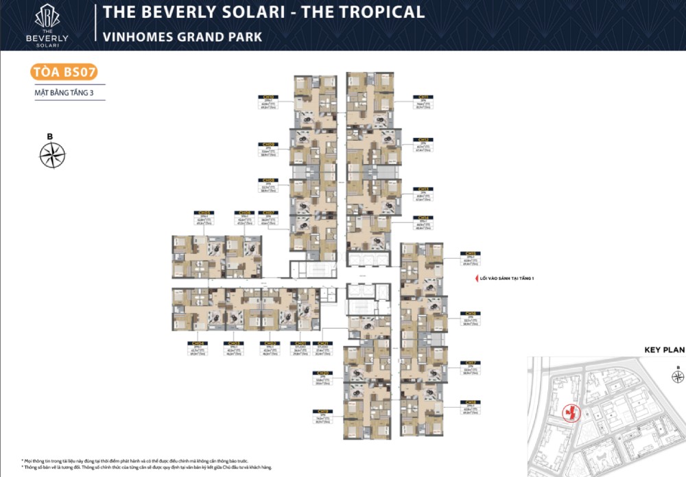 layout tòa bs7 tầng 3