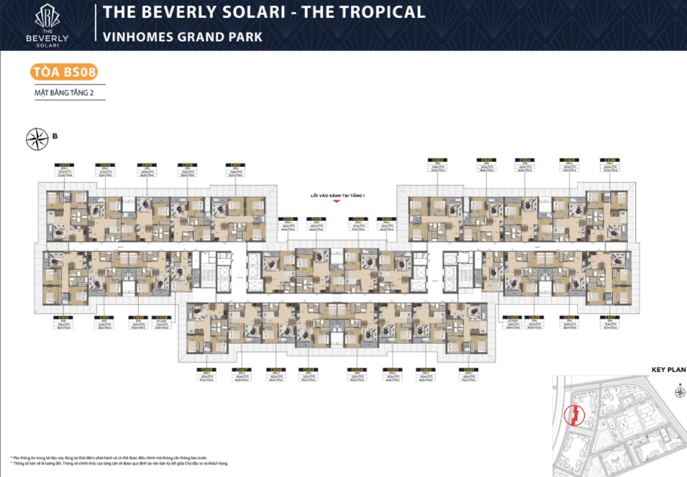 layout tòa bs8 tầng 2